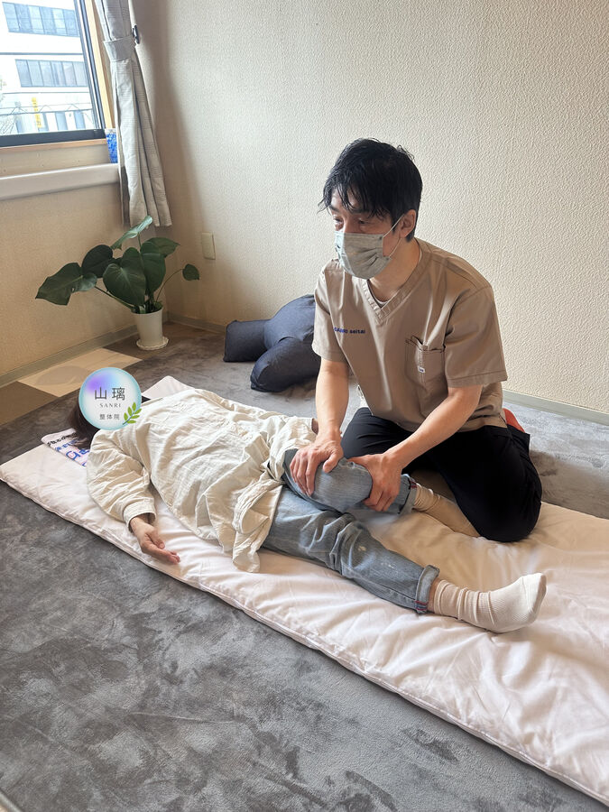 優しい施術の様子